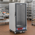 Thumbnail image #2 for Metro C5 1 Series 3/4 Height Mobile Non-Insulated Heated Holding Cabinet with Clear Polycarbonate Door and Fixed Wire Slides