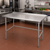 Thumbnail image #2 for John Boos Stallion 72-Inch x 24-Inch Stainless Steel Work Table with Rear Up-Turn and Safety Edge