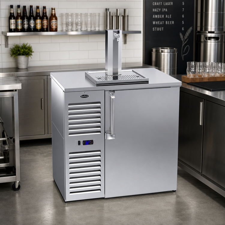 Product image #2 for Krowne 36-Inch One-Section Direct Draw Draft Beer Cooler with Self-Contained Refrigeration