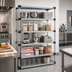 Thumbnail image #2 for Quantum Commercial Solid Shelving Starter Kit, 72 x 21 x 63 Inches, 5 Shelves