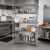 Thumbnail image #2 for Valu-Master 4-Tier Add-On Wire Shelving Unit, 42 x 21 x 63 Inches, Pewter Gray Epoxy