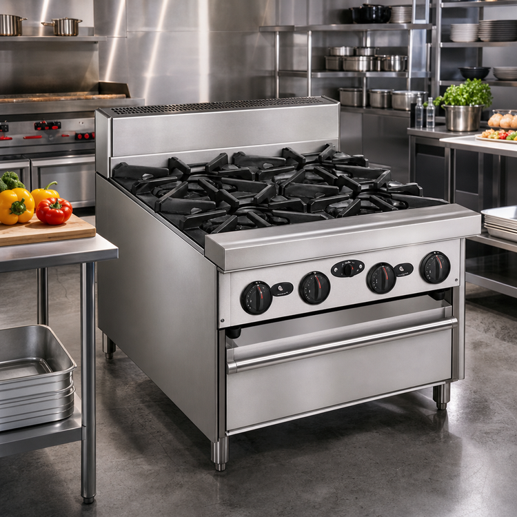Product image #2 for Bistro 72-Inch Modular Gas Restaurant Range with 12 Open Burners