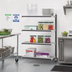 Thumbnail image #2 for Cambro Camshelving Elements XTRA 24-Inch Wide x 21-Inch Deep x 64-Inch High 4-Tier Vented Stationary Add-On Unit