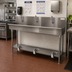 Thumbnail image #2 for Advance Tabco 3-Station Floor-Mounted Multi-Wash Hand Sink with Toe-Push Valves, 60 Inch 304 Stainless Steel