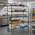 Thumbnail image #2 for Super Erecta 5-Tier Wire Stem Caster Cart, 60