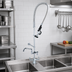 Thumbnail image #2 for OptiFlow Lead-Free Deck-Mount Pre-Rinse Assembly with 8-Inch Add-On Faucet