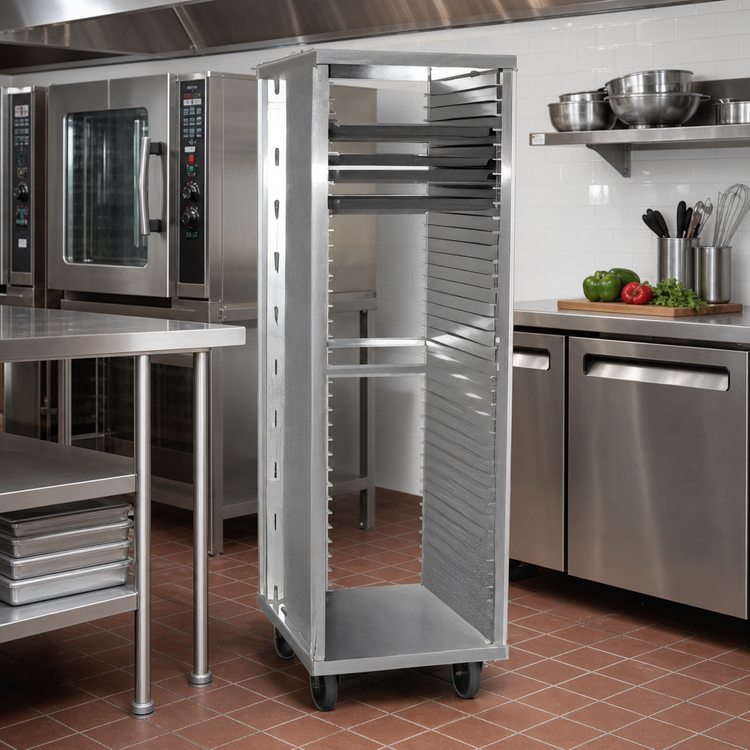 Product image #2 for Carter-Hoffmann 19-Pan End-Loading Extruded Side Panel Tray Rack for 18 x 26 Inch Trays