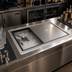 Thumbnail image #2 for Advance Tabco Bar King Drop-In Stainless Steel Ice Bin with Built-In 7-Circuit Cold Plate and Sliding Cover, 75 lb Capacity