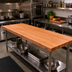 Thumbnail image #2 for Boos Block American Cherry Edge Grain Kitchen Countertop, 84 x 32 x 2-1/4 Inch, Varnique Finish