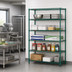 Thumbnail image #2 for Eagle Group Valu-Gard 5-Tier Add-On Wire Shelving Unit, 48 x 24 x 86 Inches, Green Epoxy