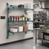 Thumbnail image #2 for Quantum Wall-Mounted Cantilever Starter Unit with 3 Wire Shelves