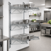 Thumbnail image #2 for Quantum Wall-Mounted Cantilever Starter Unit with 3 Wire Shelves