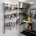 Thumbnail image #2 for Quantum Wall-Mounted Cantilever Starter Unit with 3 Wire Shelves
