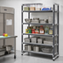 Thumbnail image #2 for Cambro Camshelving Elements XTRA 5-Tier Stationary Vented Polymer Shelving Starter Unit, 21 x 72 x 64 Inches, Speckled Gray