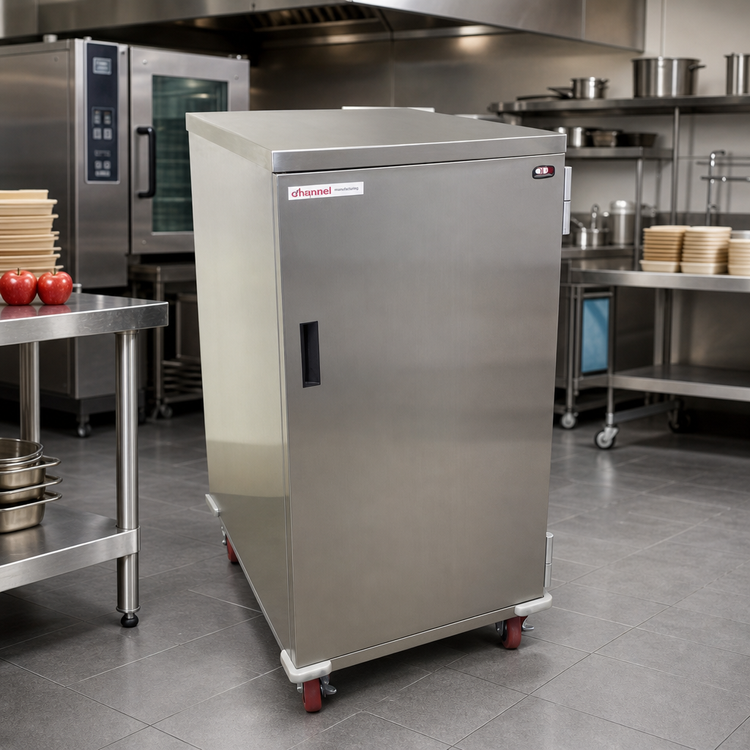 Product image #2 for Economy Enclosed Mobile Patient Tray Cart, Single Door, 10-Tray Capacity