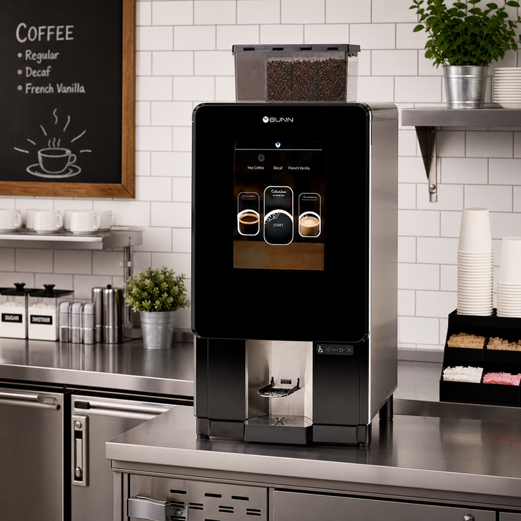Product image #2 for BUNN Sure Immersion Model 312 Bean-to-Cup Single Cup Coffee Brewer, 3 Flavors, 64 Cups/Hour