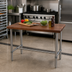 Thumbnail image #3 for John Boos Cucina Classico American Black Walnut Island Work Table, 48 x 30 x 35 Inches