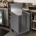 Thumbnail image #3 for BK Resources 21-Inch Top Shelf Raised Edge Underbar Cabinet with Die Wall, 18 x 21 Inches