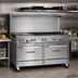 Thumbnail image #2 for Southbend Ultimate 60-Inch Gas Restaurant Range with 48-Inch Thermostatic Griddle, Open Burners, Standard Oven, and Convection Oven