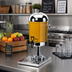 Thumbnail image #2 for Cal-Mil 2 Gallon Round Acrylic Beverage Dispenser with Stainless Steel Lid, Stand, Spigot, and Drip Tray