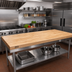 Thumbnail image #2 for John Boos Boos Block Kitchen Countertop, 120 x 42 x 1-1/2 Inches, Northern Hard Rock Maple, Varnique Finish