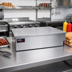 Thumbnail image #2 for APW Wyott (Middleby) BWD-45 Dry Freestanding Hot Dog Bun Warmer, 24-Bun Capacity, Stainless Steel, Removable Drawer