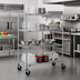 Thumbnail image #2 for Metro Super Erecta 36 x 18 x 69-Inch Chrome Wire Stem Caster Cart with 4 Shelves