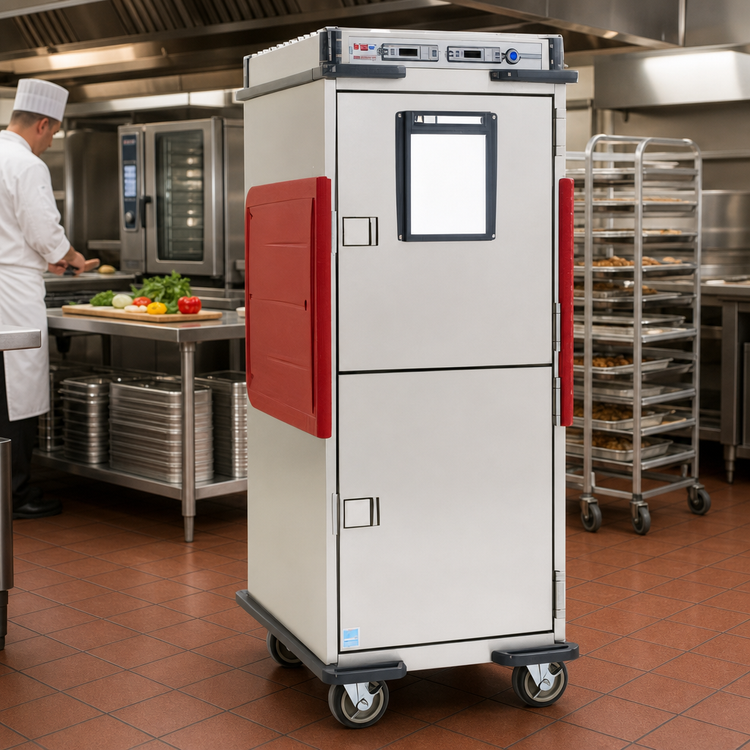 Product image #2 for Metro C5 Transport Armour Full-Height Dual-Cavity Mobile Heated Holding Cabinet, 32 Full-Size Pan Capacity