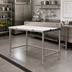 Thumbnail image #2 for Eagle Group 96-Inch Poly Top Boning Table with Open Stainless Steel Base and 4-Inch Backsplash