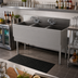 Thumbnail image #2 for Top Shelf TS Series Extra Capacity 3-Compartment Stainless Steel Underbar Sink Unit, 54-Inch Wide