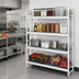 Thumbnail image #2 for Fermostock 4-Tier Stationary Starter Polymer Shelving Unit, 47