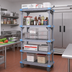 Thumbnail image #2 for Quantum Millenia 5-Shelf Mobile Polymer Shelving Starter Unit, 30