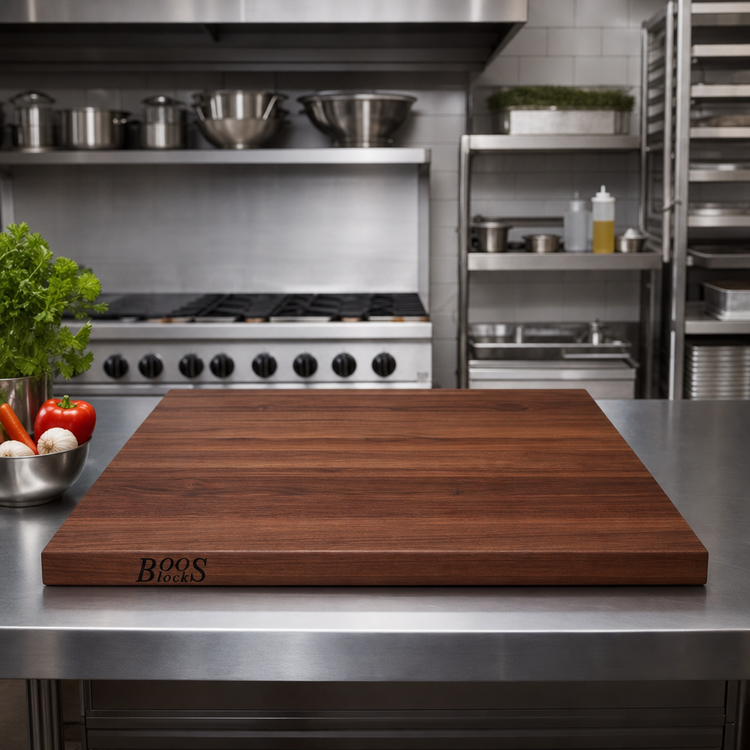 Product image #2 for Boos Block 36" x 30" American Black Walnut Edge Grain Kitchen Countertop