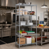 Thumbnail image #2 for EAGLEbrite 5-Tier Wire Shelving Starter Unit, 48W x 24D x 74H, Zinc Finish