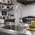 Thumbnail image #2 for Equip Touchless Electronic Sensor Single-Hole Deck-Mount Rigid Gooseneck Faucet with Mixing Valve, 2.2 GPM