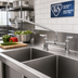 Thumbnail image #2 for T&S Brass B-0221 Double Pantry Mixing Faucet with 12-Inch Swing Nozzle