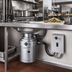 Thumbnail image #2 for InSinkErator SS-100 Complete Food Waste Disposer Package with 18-Inch Bowl, 1 HP, and CC-202 Control Center