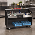 Thumbnail image #2 for Advance Tabco 61-Inch Portable Bar with Ice Bin, Stainless Steel Work Top, Speed Rails, and Casters