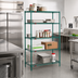 Thumbnail image #2 for Eagle Valu-Gard 5-Tier Add-On Wire Shelving Unit, 42 x 18 x 74 Inches, Green Epoxy