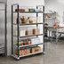 Thumbnail image #2 for Cambro Camshelving® Elements XTRA 5-Tier Solid Stationary Polymer Shelving Starter Unit, 21