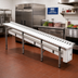 Thumbnail image #2 for Dinex DXIESR10 10-Foot PVC Roller Tray Make-Up Conveyor