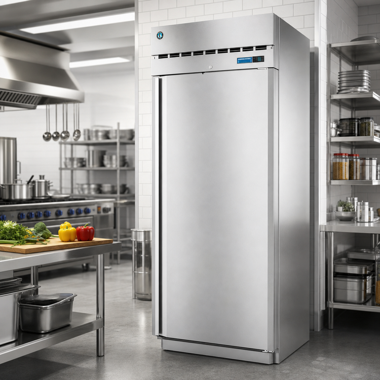 Product image #3 for Hoshizaki Steelheart Roll-Thru One-Section Reach-In Refrigerator, 38.13 Cu. Ft., Solid Right-Hinged Doors