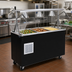 Thumbnail image #2 for Mobile Refrigerated Cafeteria Unit with NSF2 Breath Guard, 3-Pan, Black Base
