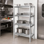 Thumbnail image #2 for Channel Manufacturing Lifetime Tough DR2442-4 4-Shelf All-Welded Aluminum Dunnage Shelving Rack, Channel Style, 42 x 24 x 64 Inches