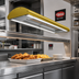 Thumbnail image #2 for Hatco Glo-Ray Curved Lighted Infrared Strip Heater, 72 Inch, Dual LED Lights