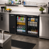 Thumbnail image #2 for Everest Refrigeration Two-Section Back Bar Refrigerator with 2 Glass Hinged Doors, 57-3/4 Inch Wide, 17.0 Cu. Ft.