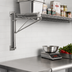 Thumbnail image #2 for Eagle Adjustable Post Wire Wall Mount Prepackaged End Unit for 24-Inch Deep Shelves, Stainless Steel
