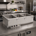 Thumbnail image #2 for Vollrath Three-Well Drop-In Hot Food Well with Thermostatic Controls, Manifold Drain, 240V, Full-Size Pans