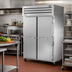 Thumbnail image #2 for True SPEC SERIES Two-Section Pass-Thru Reach-In Refrigerator with Front and Rear Locking Stainless Steel Doors