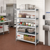 Thumbnail image #2 for Fermostock 4-Tier Stationary Starter Shelving Unit with Removable Polymer Inserts, 26